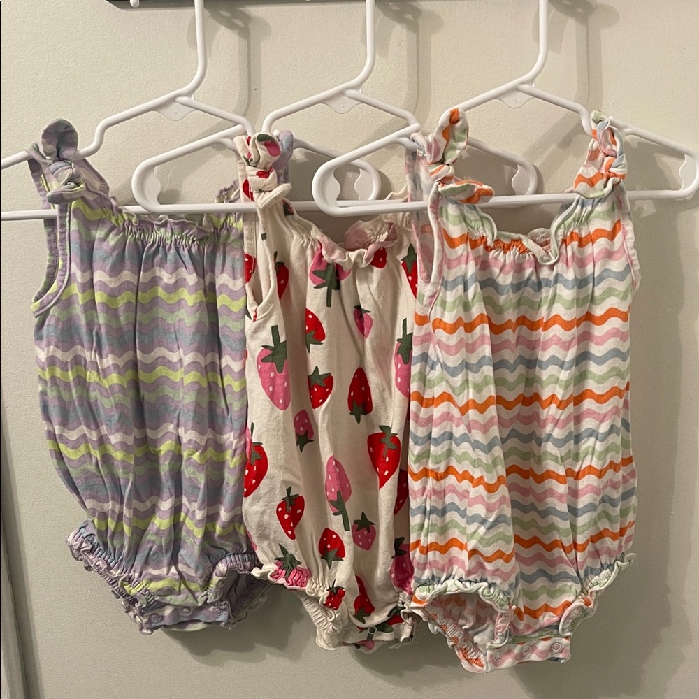 Set of Three Old Navy Baby Rompers